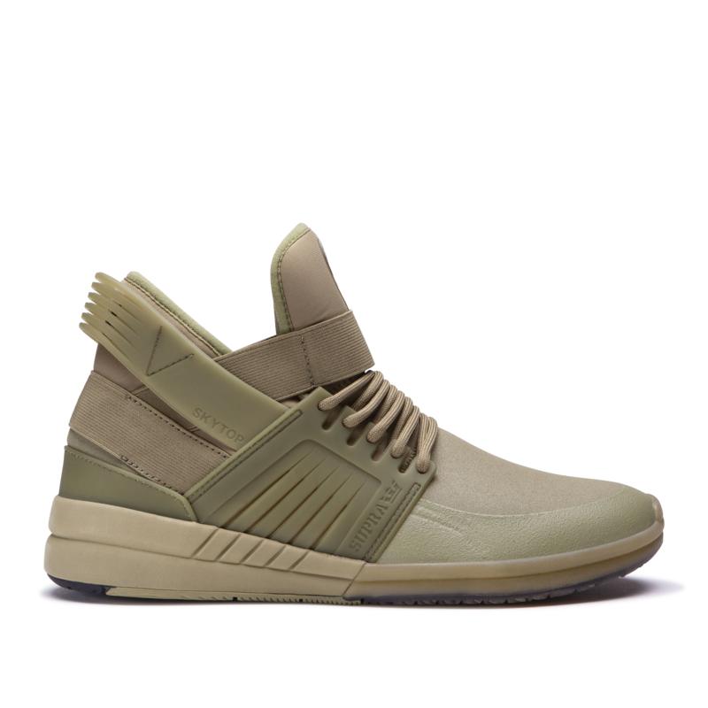 Zapatillas Altas Supra Argentina Hombre - SKYTOP V Verde Oliva (LKYIJ-0256)